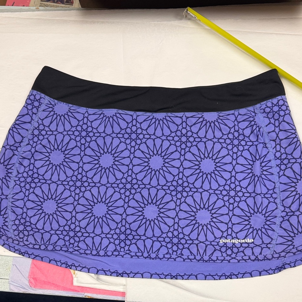 Patagonia Black and Purple Women's skort